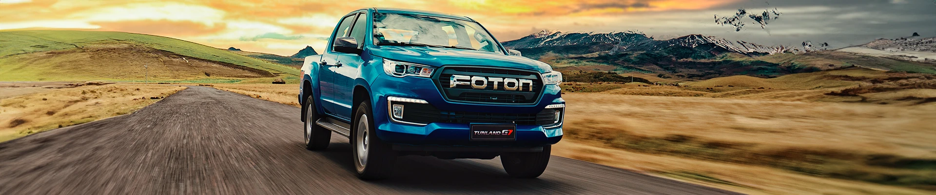 Foton Clearwater - Image of blue foton double cab